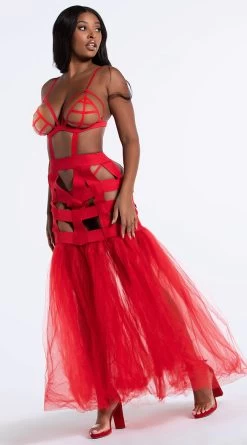 I'm Your Fantasy Mermaid Dress -Lingerie Shop AL A1041 RED 21 YANDY PS10202021 Edit