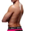 Men's Pink And Black Strappy Back Jockstrap