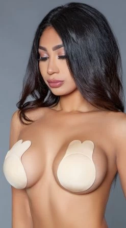 Be Wicked Bunny Adhesive Nipple Covers 5 Be Wicked Bunny Adhesive Nipple Covers -Lingerie Shop BW 2036 nude side 2021FEB27467