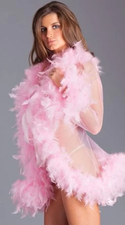 Be Wicked Birds Of A Feather Robe -Lingerie Shop BW BW834S CP side web 2020AUG24933