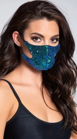 Heat Wave Sequin Face Mask