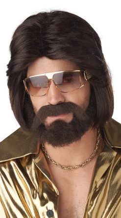 Men's Sexy 70's Wig Set