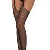 Dreamgirl Basic Fishnet Suspender Pantyhose