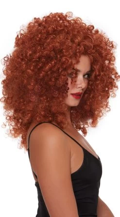 Dreamgirl Natural Big Volume Curls Wig -Lingerie Shop DG 12303 Auburn Side 2021HALLOWEEN