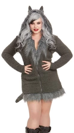 Dreamgirl Plus Size Wild Wolf Costume