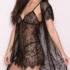 Sultry Eyelash Lace Babydoll And Robe Set