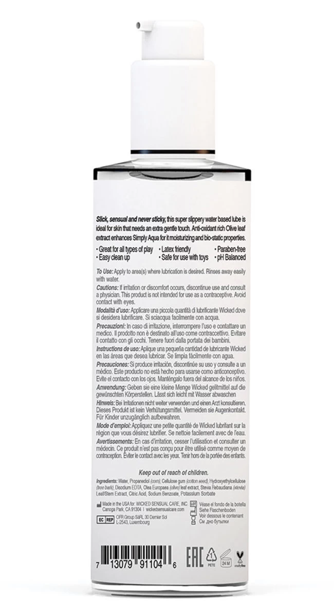 Wicked Simply Aqua Lubricant 2 Wicked Simply Aqua Lubricant - Image 2