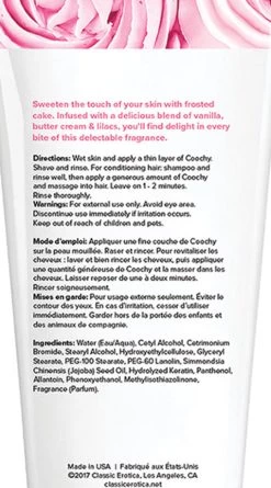 12.5 Oz Coochy Frosted Cake Shave Cream 5 12.5 Oz Coochy Frosted Cake Shave Cream -Lingerie Shop EN A01816 Classic Erotica Coochy Shave Cream 12 5 Frosted Cake 02 2019MAY