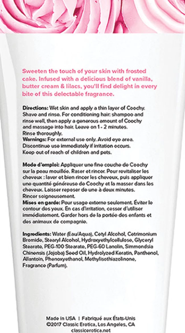 12.5 Oz Coochy Frosted Cake Shave Cream 3 12.5 Oz Coochy Frosted Cake Shave Cream - Image 3