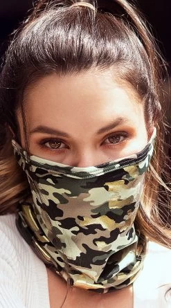Hide And Seek Face Neck Bandana -Lingerie Shop ES 253 Camouflage Print 3 2020MAY22740