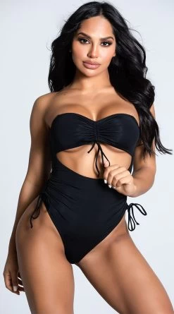 Yandy Cut Out For Cruising One Piece Swimsuit 14 Yandy Cut Out For Cruising One Piece Swimsuit -Lingerie Shop EY 4205 BLACK 12 PS12172020