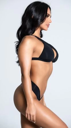 Yandy I Can Sea Clearly Now Bikini Bottom -Lingerie Shop EY 4212T 4212B BLACK 6 PS12172020