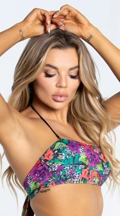 Yandy Tropical Oasis Bandeau Bikini Top -Lingerie Shop EY 4300T TOP LEO 5 YANDY PS02172022 copy