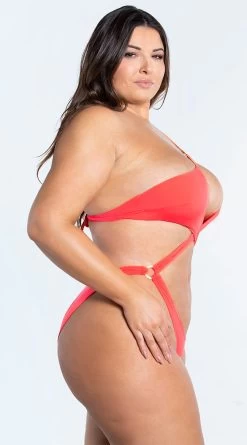Plus Size Yandy Island Oasis One Piece Swimsuit 13 Plus Size Yandy Island Oasis One Piece Swimsuit -Lingerie Shop EY 4317X CORAL 5 YANDY PS02172022