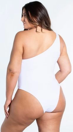 Yandy Plus Size Poolside Pleasure One Piece Swimsuit -Lingerie Shop EY 4321X WHT 8 YANDY PS02172022