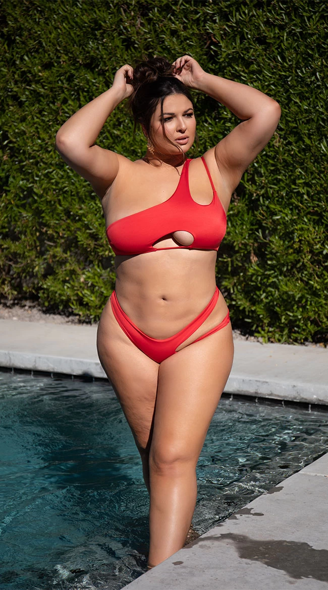 Yandy Plus Size Double Strapped Bikini Bottom 1 Yandy Plus Size Double Strapped Bikini Bottom