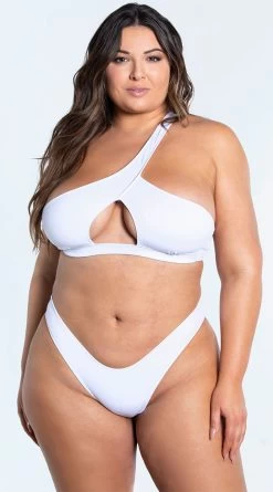 Yandy Plus Size Essential White Basic Bikini Bottom -Lingerie Shop EY 4329TX 4329BX WHT 2 YANDY PS02172022 copy