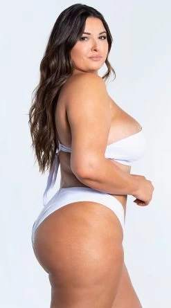Yandy Plus Size Essential White Basic Bikini Bottom -Lingerie Shop EY 4329TX 4329BX WHT 4 YANDY PS02172022 copy