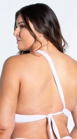 Yandy Plus Size One Shoulder White Basic Bikini Top 11 Yandy Plus Size One Shoulder White Basic Bikini Top -Lingerie Shop EY 4329TX TOP WHT 8 YANDY PS02172022