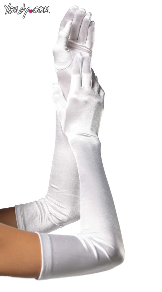 LEG AVENUE Extra Long Satin Gloves 2 LEG AVENUE Extra Long Satin Gloves - Image 2