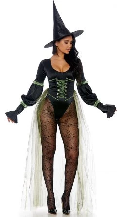 Forplay Westside Wicked Witch Costume -Lingerie Shop FP 559626 black alt4 lg 2019COSTUMES