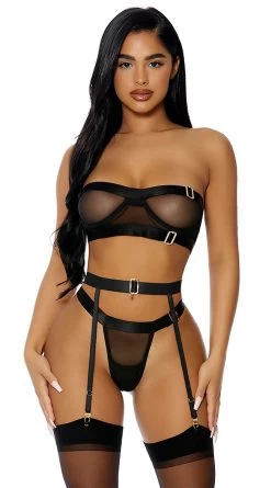Forplay Good As Gold Lingerie Set