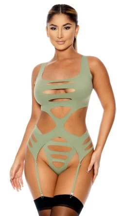 Forplay Come Chill Bustier Set 11 Forplay Come Chill Bustier Set -Lingerie Shop FP 773041 sage alt1 lg 2023MAY