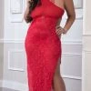 Plus Size Halter Lace Midi Dress