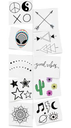 Festival Temporary Tattoo Pack