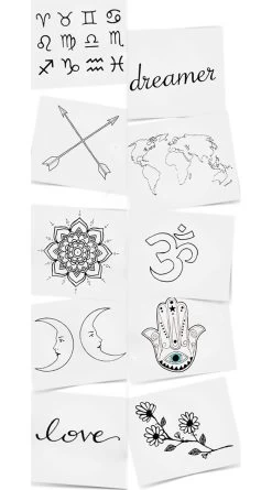 The Dreamers Temporary Tattoo Pack