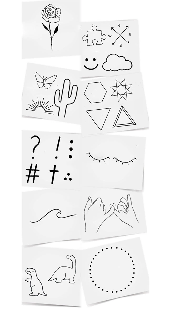 The Barely There Temporary Tattoo Pack 1 The Barely There Temporary Tattoo Pack