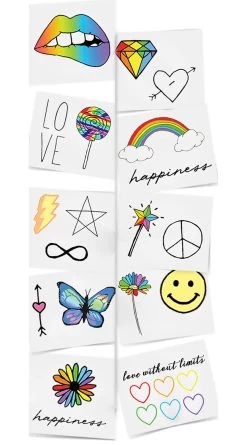 Love Is Love Temporary Tattoo Pack