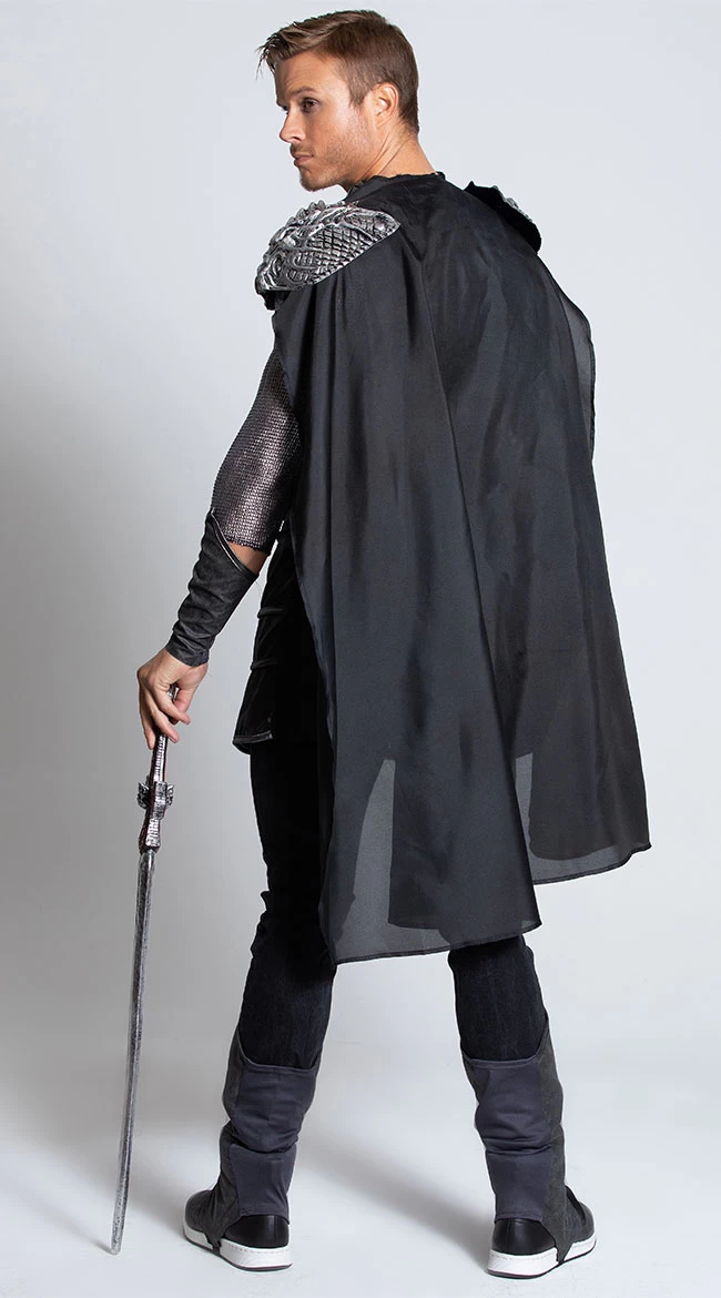 Men's Dark Medieval Knight Costume 2 Men's Dark Medieval Knight Costume - Image 2