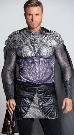 Men's Dark Medieval Knight Costume 6 Men's Dark Medieval Knight Costume -Lingerie Shop IC 11093 MEDIEVAL KNIGHT PS09032019 HALLOWEEN 4