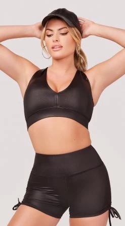 Lingerie Shop -Lingerie Shop LAS LA LIQ 1031 LIQUID SPORTS BRA BLACK 3536 WEBSIZE