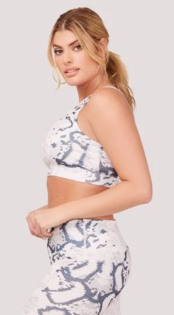 Gray Snake Print Sports Bra 5 Gray Snake Print Sports Bra -Lingerie Shop LAS PS003T GRAY SNAKE SPORTS BRA GRAY 3426 WEBSIZE