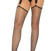 LEG AVENUE Kya Net Garter Belt Stockings