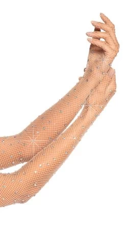 LEG AVENUE Rhinestone Fishnet Opera Gloves 7 LEG AVENUE Rhinestone Fishnet Opera Gloves -Lingerie Shop LA 2038 01 004 2020HALLOWEEN