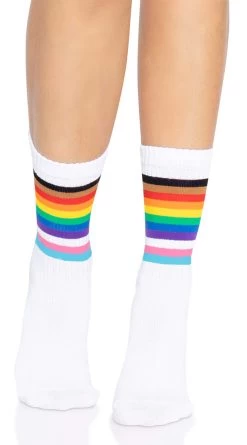 LEG AVENUE Pride Crew Socks -Lingerie Shop LA 3014 001 318