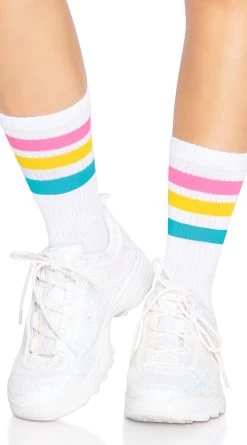 LEG AVENUE Pride Crew Socks -Lingerie Shop LA 3014 001 397