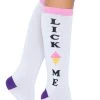 LEG AVENUE Lick Me Color Block Knee Socks