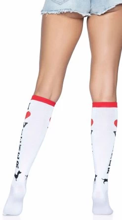 LEG AVENUE Wiener Dog Knee High Socks -Lingerie Shop LA 5623 07 101 2022APR47820