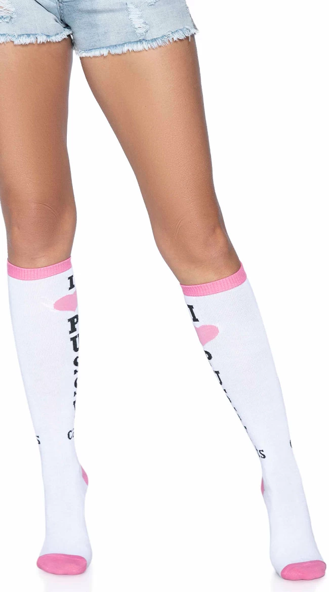 LEG AVENUE Pussycat Knee High Socks 2 LEG AVENUE Pussycat Knee High Socks - Image 2