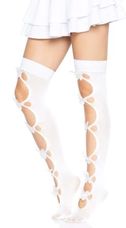 LEG AVENUE Cut-Out Butterfly Thigh High Stockings -Lingerie Shop LA 6641 05 002