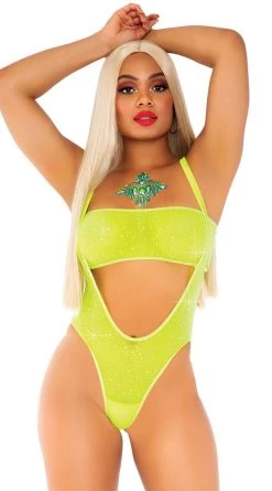 LEG AVENUE Sparkling Nights Bodysuit Set