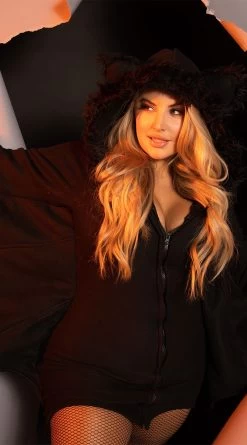 LEG AVENUE Plus Size Fleece Bat Costume -Lingerie Shop LA 85311X EDS 2 YANDY 2021HALLOWEEN