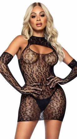 LEG AVENUE Please Me Chemise Set