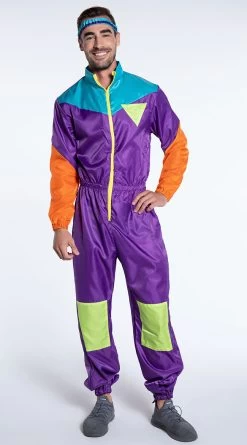 LEG AVENUE Men's Awesome 80s Ski Suit Costume