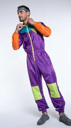 LEG AVENUE Men's Awesome 80s Ski Suit Costume -Lingerie Shop LA 86845 WORKOUT 7 YANDY PS08182021