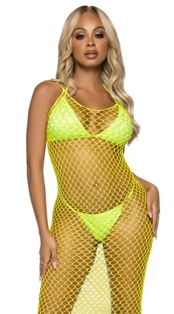 LEG AVENUE Net Ready Maxi Dress -Lingerie Shop LA 86963 001 106